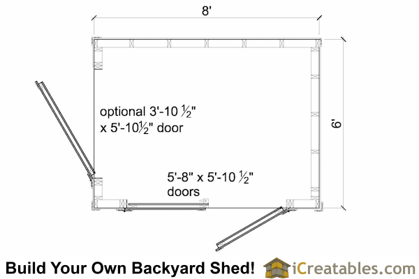 6x8 Lean To Shed Plans | icreatables.com