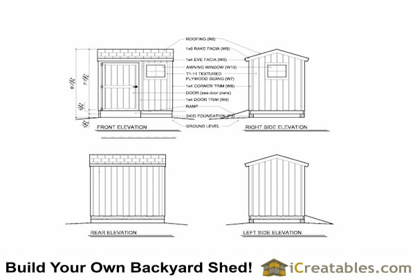 6x8 shed plans | Storage Shed Plans | icreatables.com