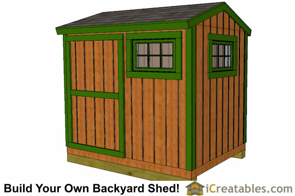 6x8 Shed Plans  6x8 Storage Shed Plans  Icreatables.com