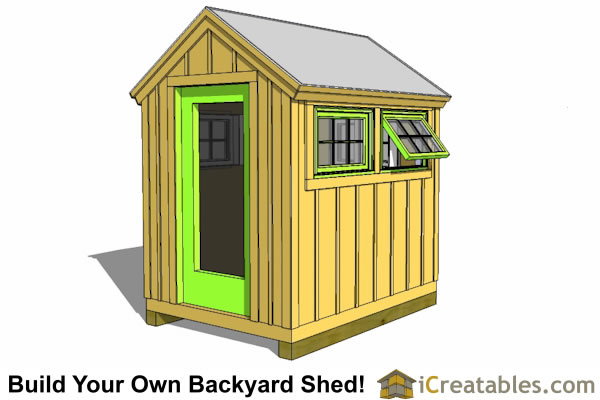 6x8 Shed Plans | 6x8 Storage Shed Plans | Icreatables.com