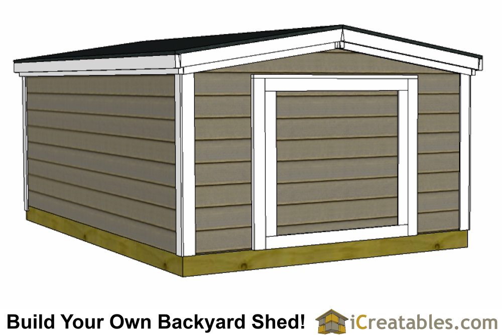 8x10 6 foot tall shed plans