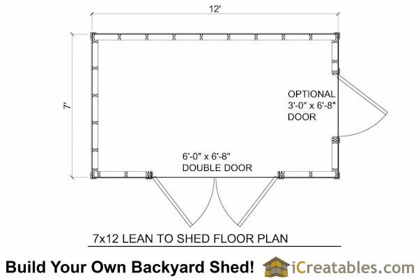 7x12 Lean To Storage Shed Plans