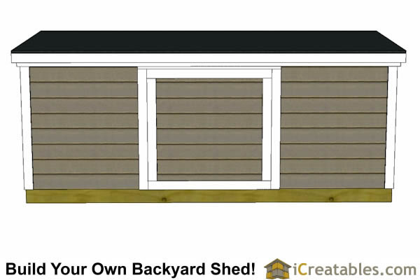 Optional door configuration included with the 8x8 shed plans