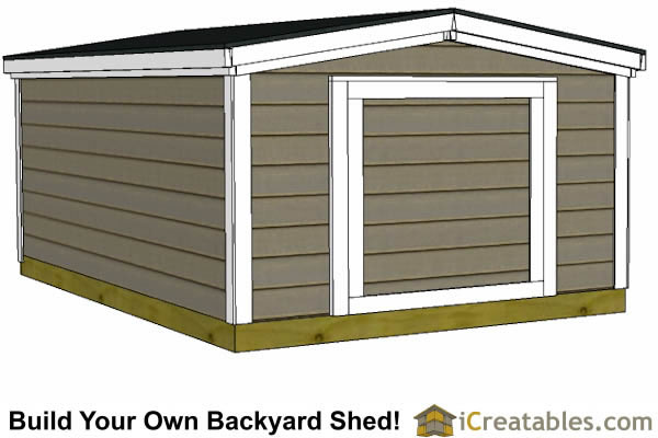 8x10 6 foot tall shed plans