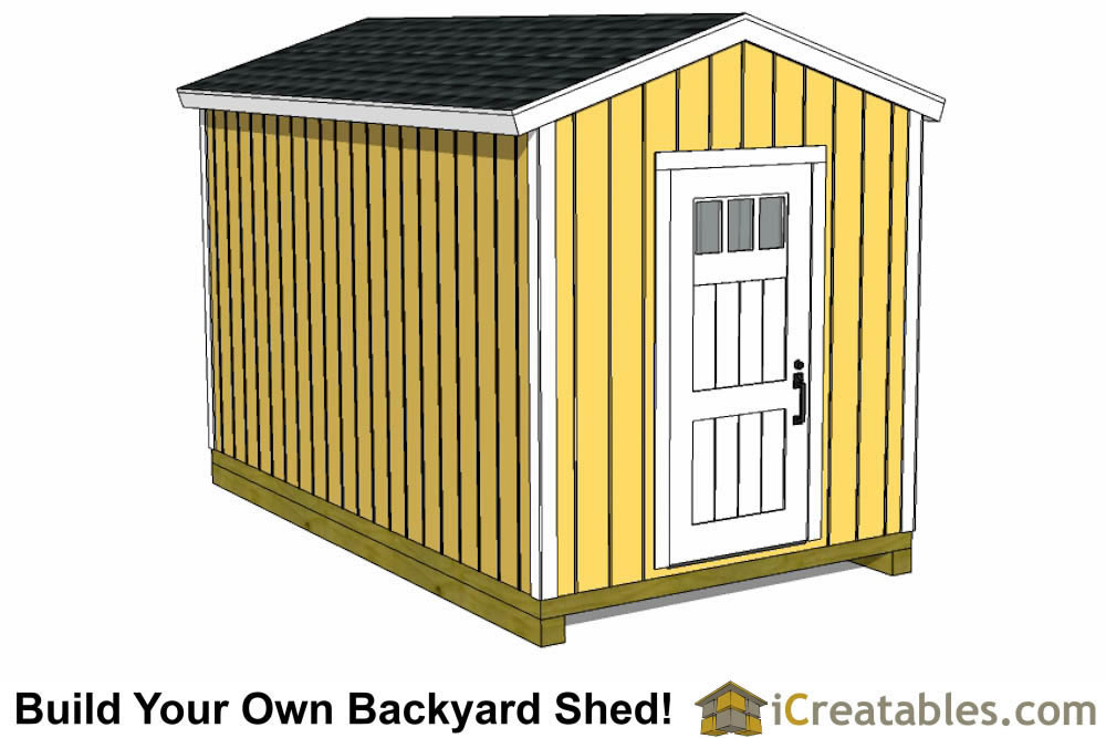 8x16 modern studio shed plan