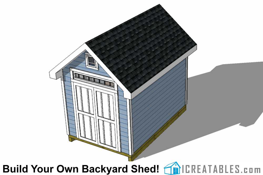 8x14 Traditional Victorian Backyard Shed Plans ...