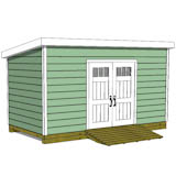 8x20 shed plans with door on tall wall