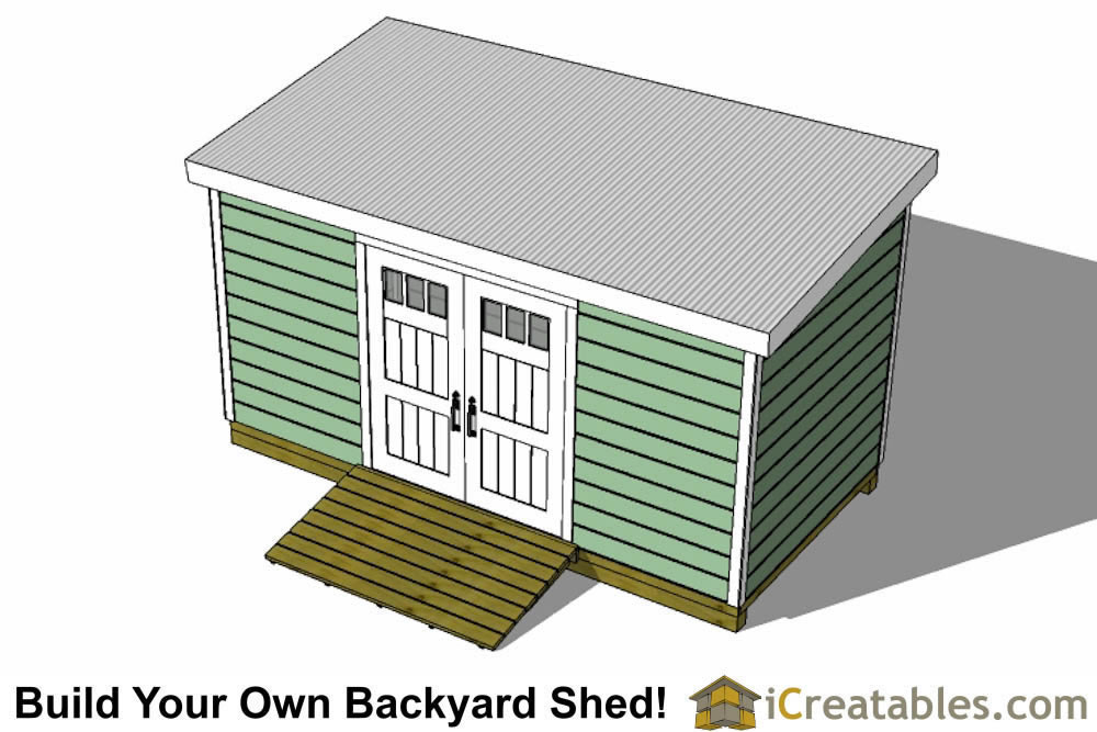 8x20 lean to shed top view