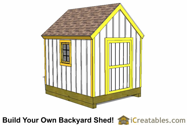 8x10 garden shed plans