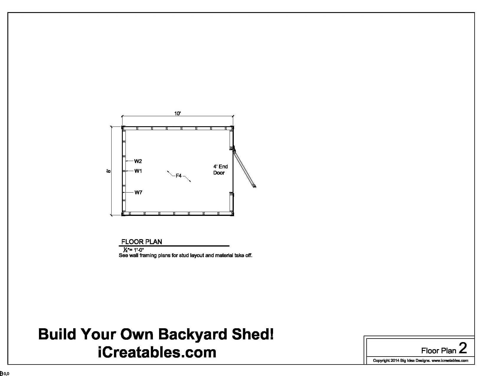 Shed Plans - How to Build a Shed With iCreatables - DIY Storage