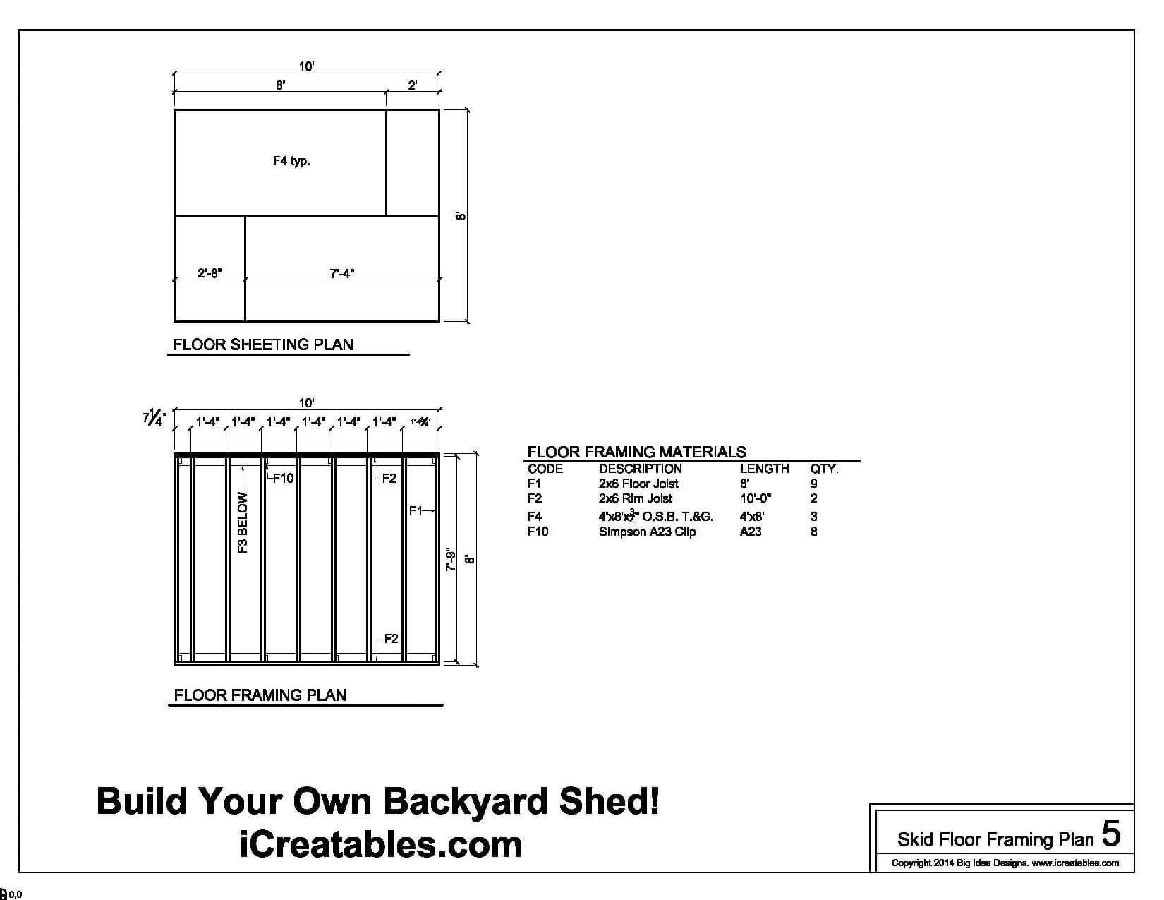 Shed Plans - How to Build a Shed With iCreatables - DIY Storage