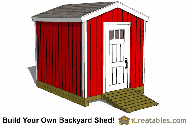 8x1 backyard shed plans gable shed