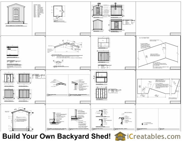 8x10 shed plans