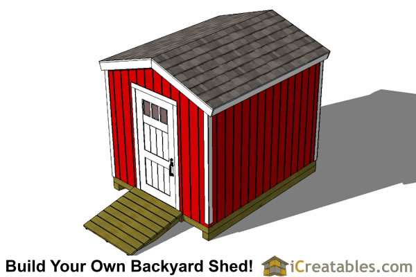 8x10 Delux Shed Plans | Storage Shed Plans | Garden Shed Plans | Shed