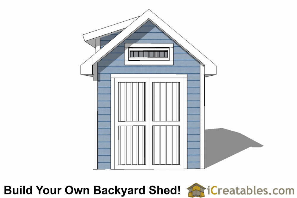 8x10 shed plans with dormer icreatables.com