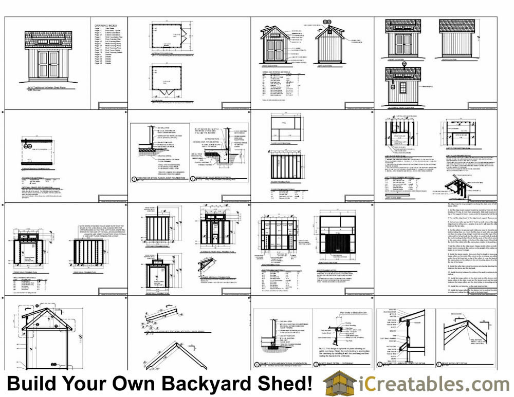 8x10 shed plans with dormer icreatables.com