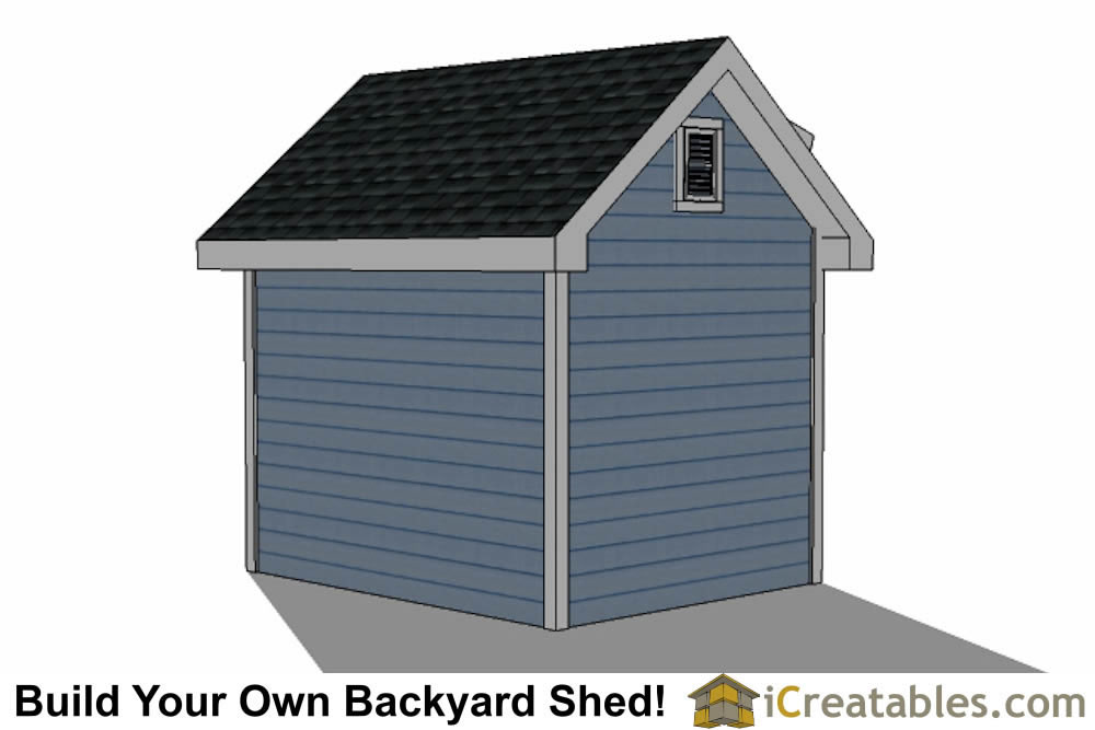 8x10 shed plans with dormer icreatables.com