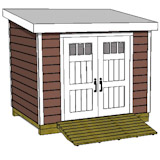 Lean To Shed Plans - Easy to Build DIY Shed Designs