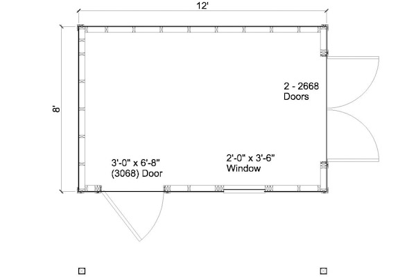 8x12 Shed Plans with Porch | Cape Cod Shed | New England Shed