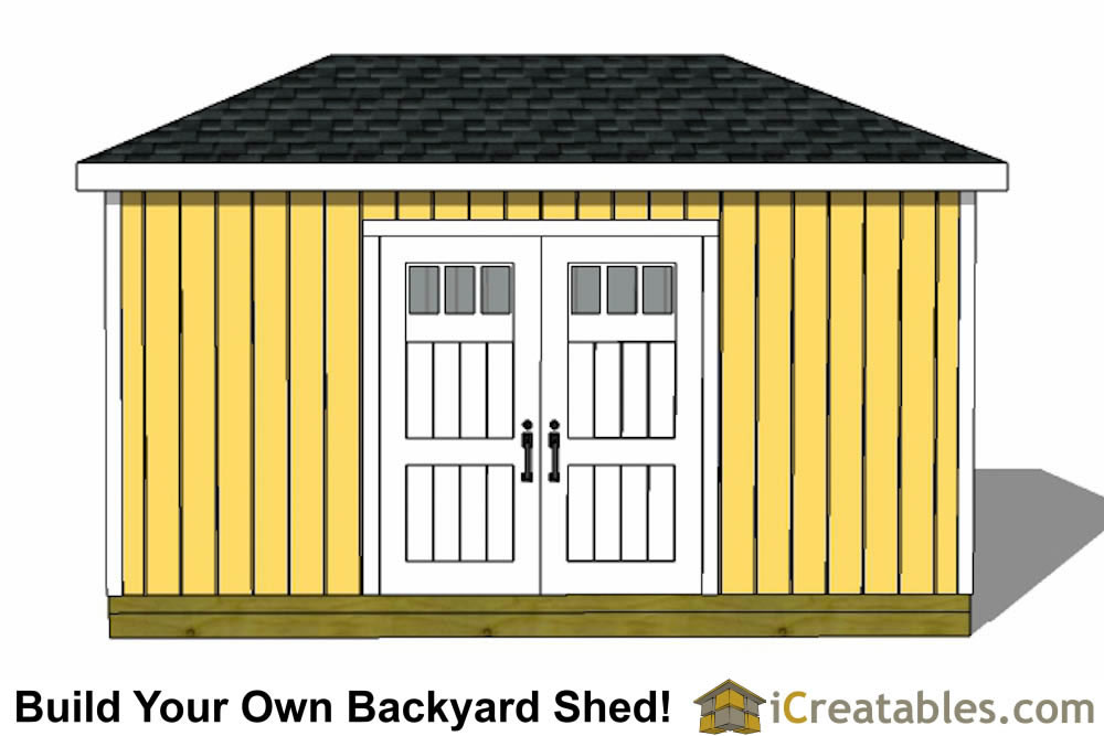 8x12 Hip Roof Shed Plans