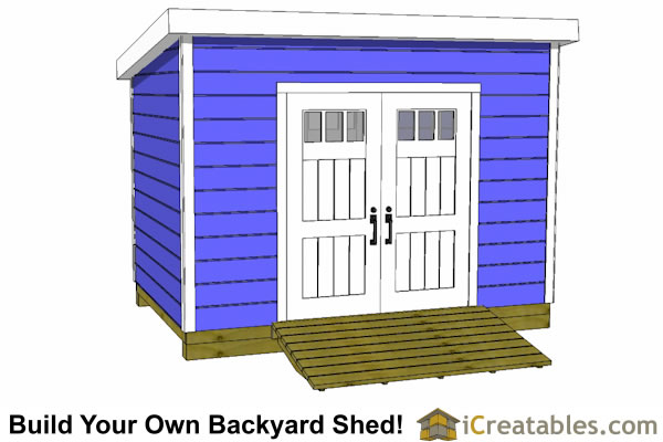 8x12 Lean To Shed Plans | Storage Shed Plans | icreatables.com