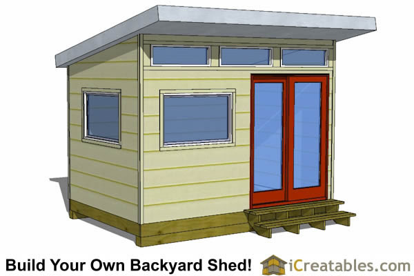 8x12 modern shed