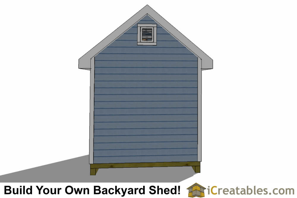 8x12 Traditional Victorian Backyard Shed Plans 