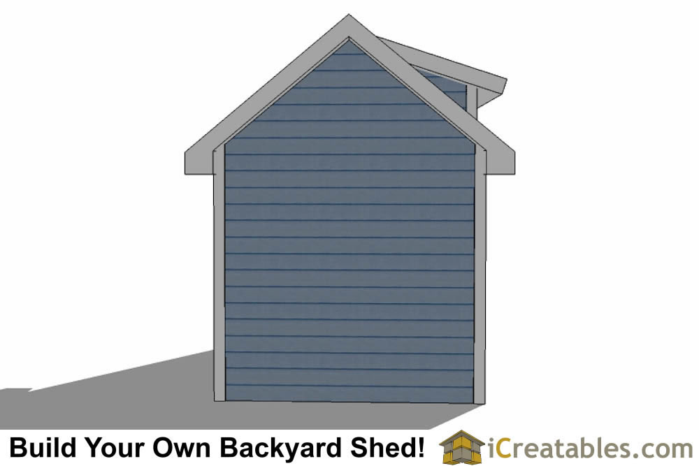 8x12 Shed Plans With Dormer | iCreatables.com