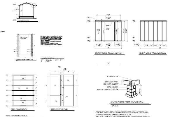 shed plans example