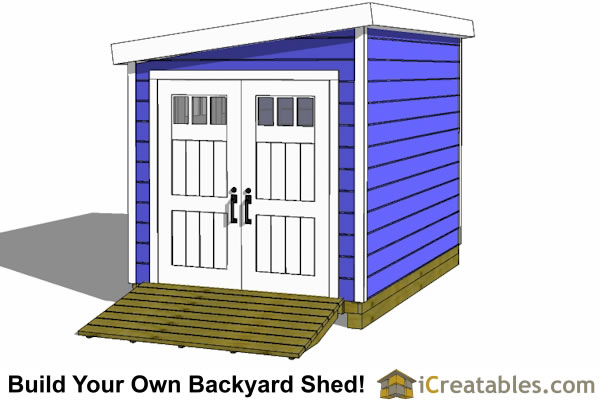 8x12 Lean To Shed Plans | Storage Shed Plans | icreatables.com