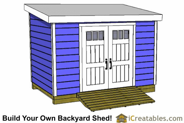 8x12 Lean To Shed Plans | Storage Shed Plans | icreatables.com