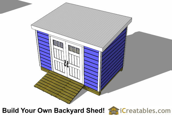 8x12 Lean To Shed Plans  Storage Shed Plans  icreatables.com