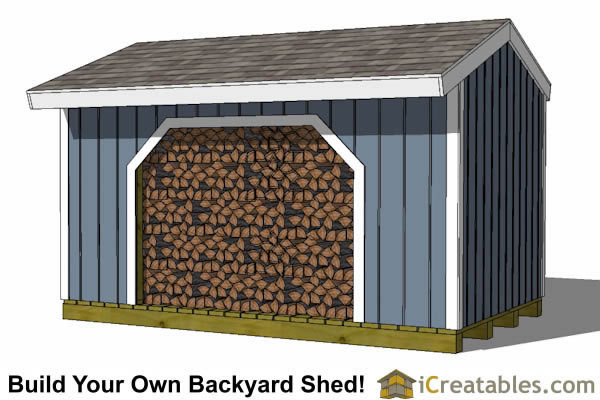 Firewood Shed Plans - DIY Wood Bins - Easy to Build Wood ...