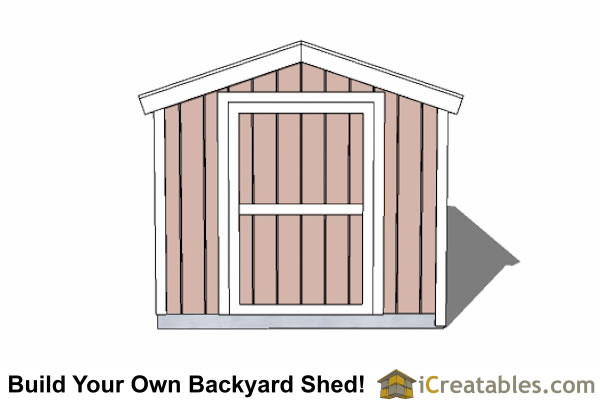 8x16 Gable Shed With 8 Foot Tall Wall Shed Plans