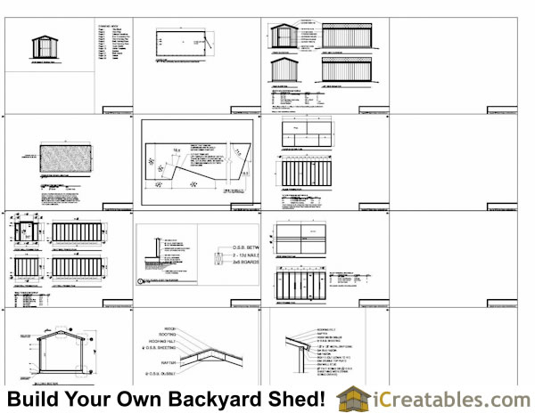 8X16 Shed Plans