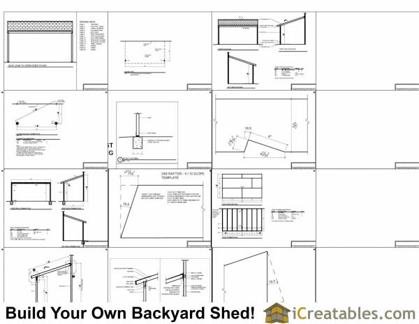 6x12 lean to shed plans