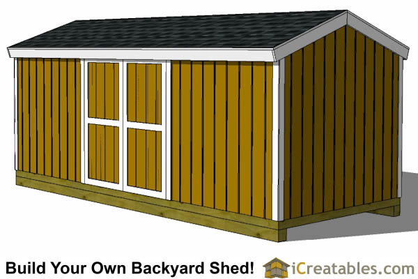 8x18 shed plans  storage shed plans  icreatables.com