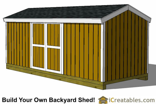 8x20 Shed Plans | Storage Shed Plans | icreatables.com