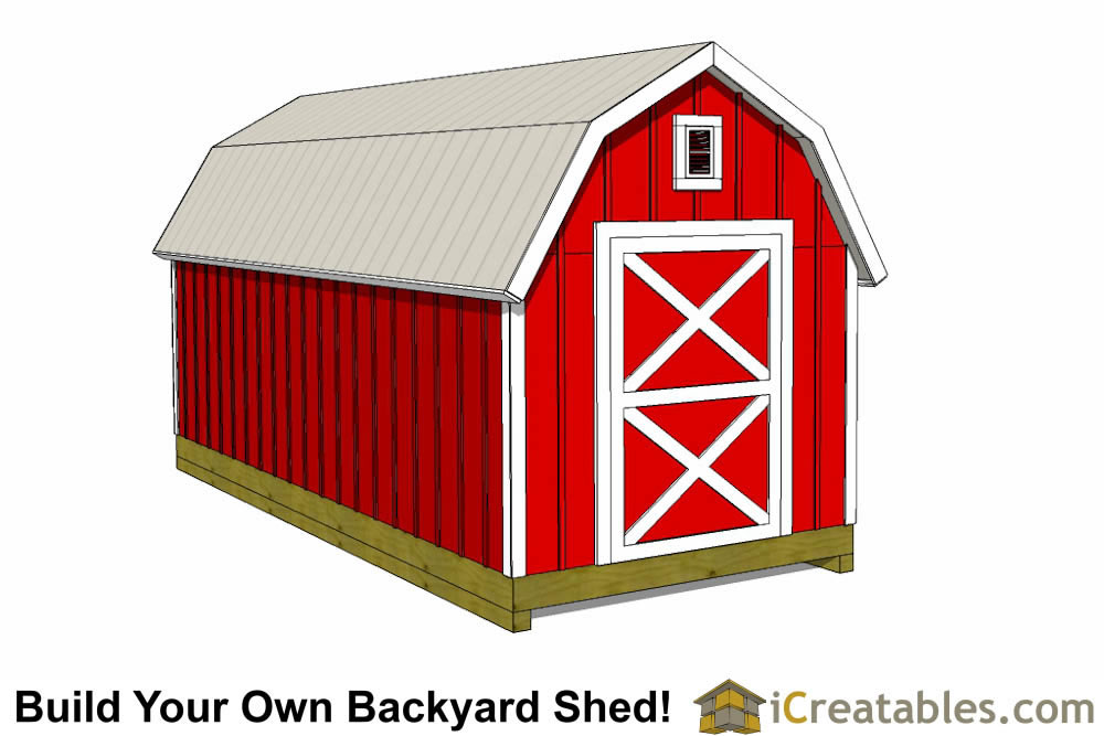 8x16 short backyard shed plans