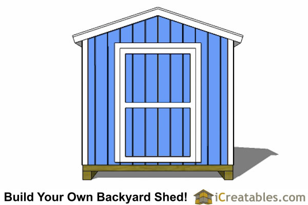 8x4 shed plans elevation