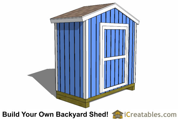 8x4 Backyard Shed Plans | iCreatables.com