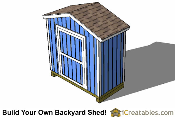 8x4 Backyard Shed Plans | iCreatables.com