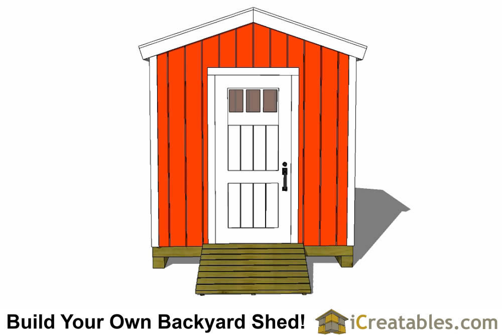 8x8 backyard shed plans rear