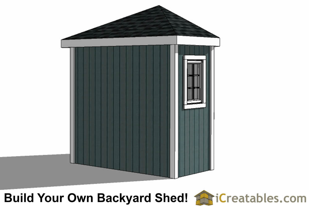 8x8 5 Sided Corner Shed Plans