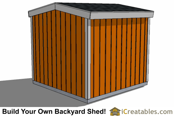 8x8 8 Foot Tall Shed Plans Floor Plan