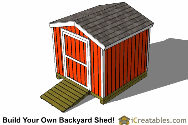 8x8 Backyard Shed Plans icreatables.com