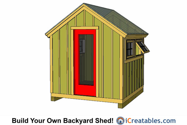 8x8 Storage Shed Plans - Easy to Build Designs - How to Build a Shed