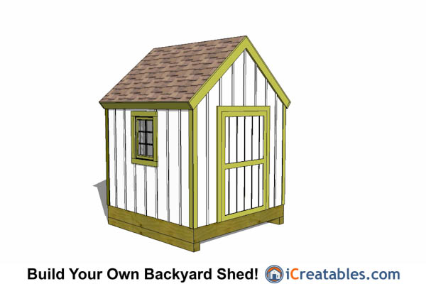 8x8 Storage Shed Plans - Easy to Build Designs - How to Build a Shed