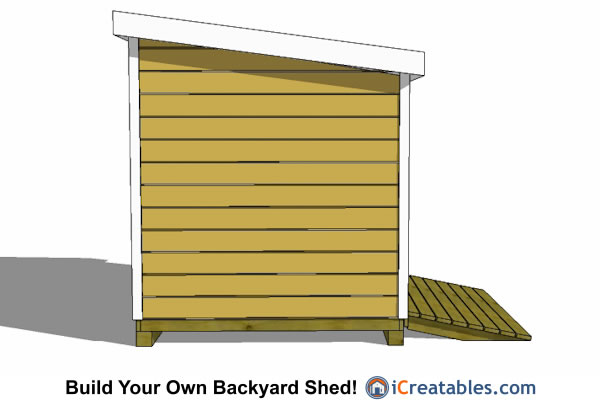 8x8 Lean To Shed Plans | Storage Shed Plans | icreatables.com