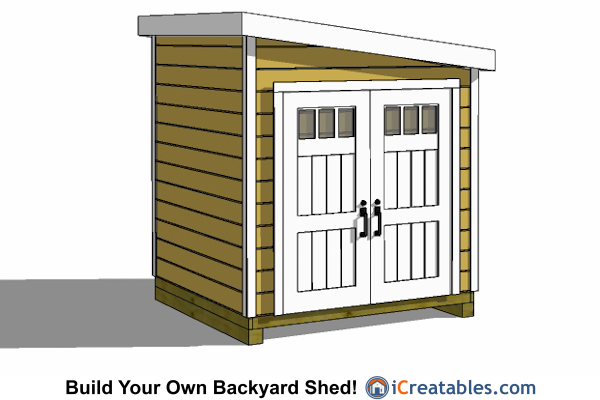 8x8 Lean To Shed Plans Storage Shed Plans icreatables.com